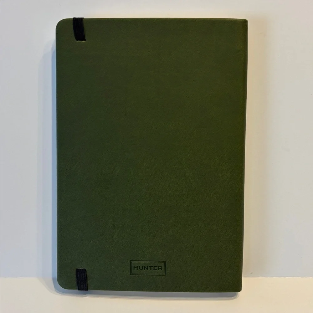 Hunter Green Casebound Notebook with Elastic Closure